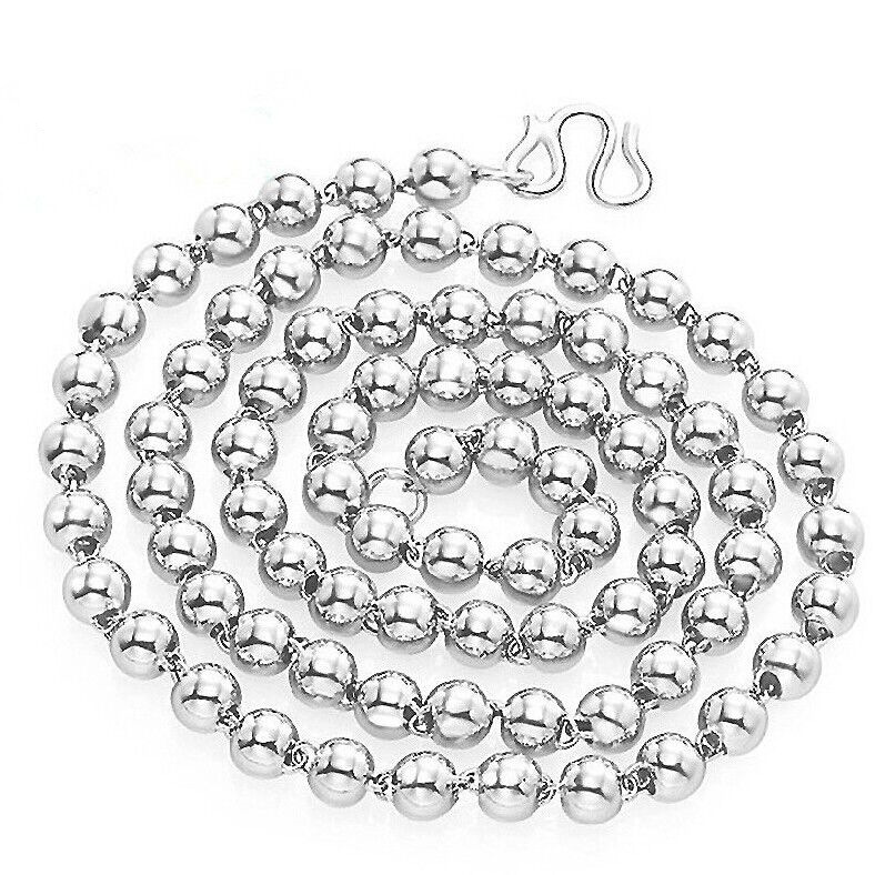 31805db4 7800 467a 935d 624f990b1b57 - Round Beads Silver Bead Necklace