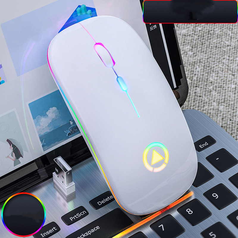 Notebook Laptop Wireless Charging RGB 1600 DPI Mini Mouse