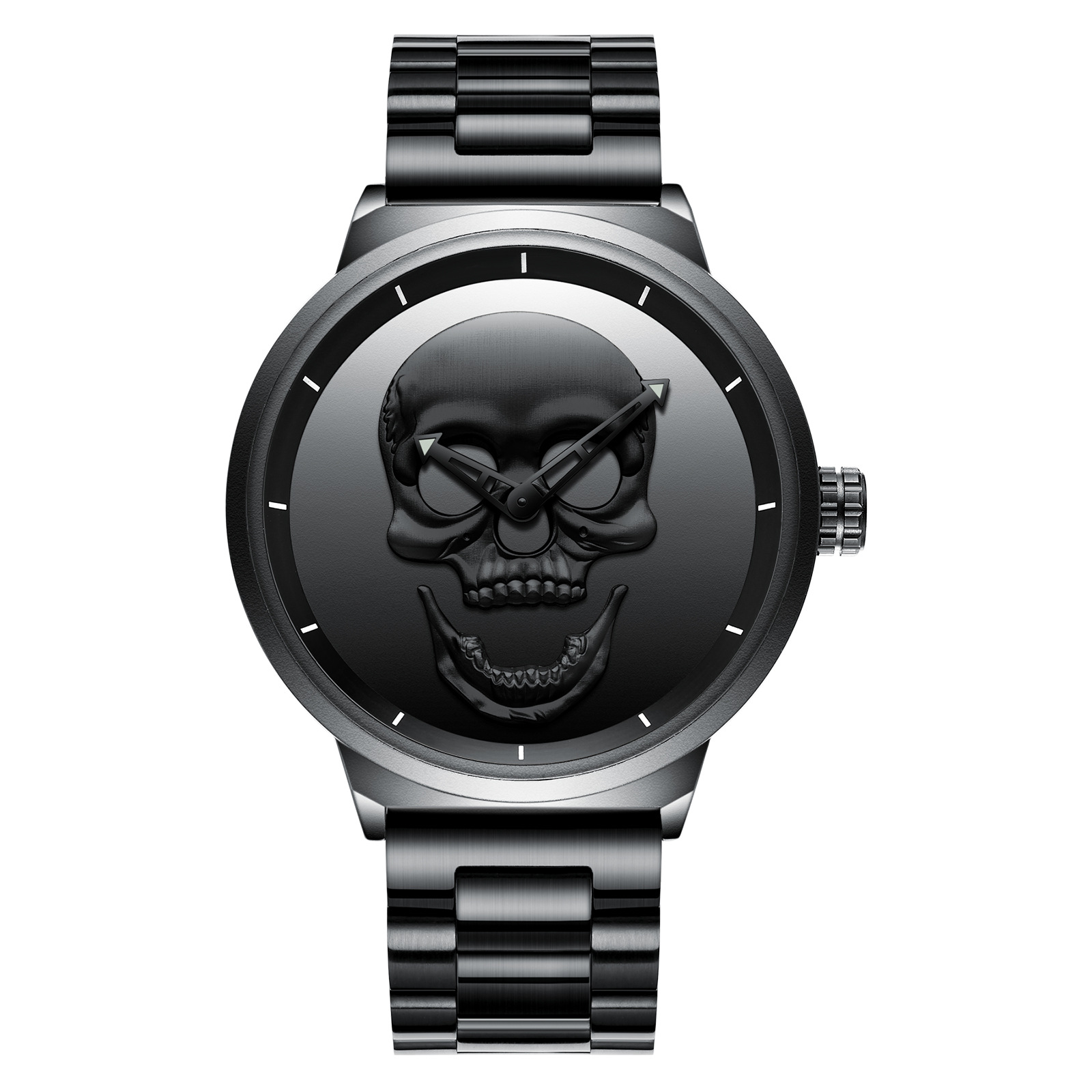 PAGANI DESIGN Skull Quartz Watch - CJdropshipping