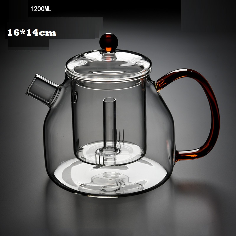 London glass teapot with glass filter 1200 ml