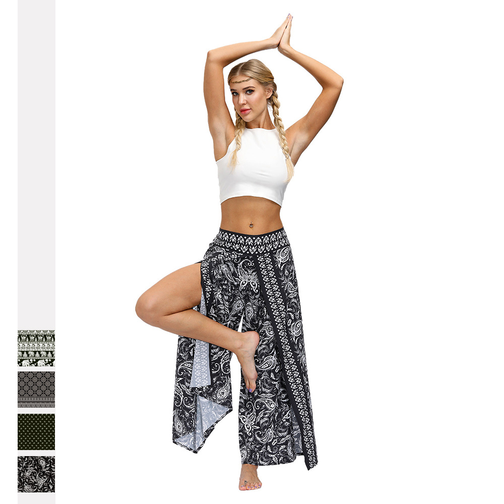 Ethnic Print Boho Outdoor Gym Yoga Pants CJdropshipping