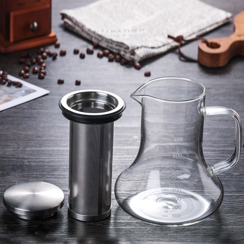 Izmir glass teapot stainless steel infuser