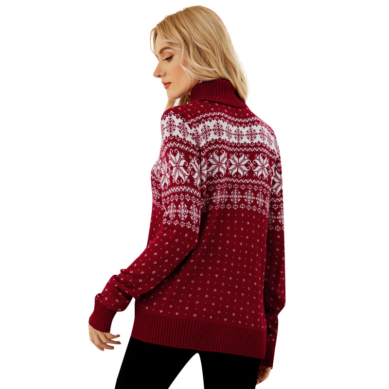 Snowflake Red Christmas Sweater