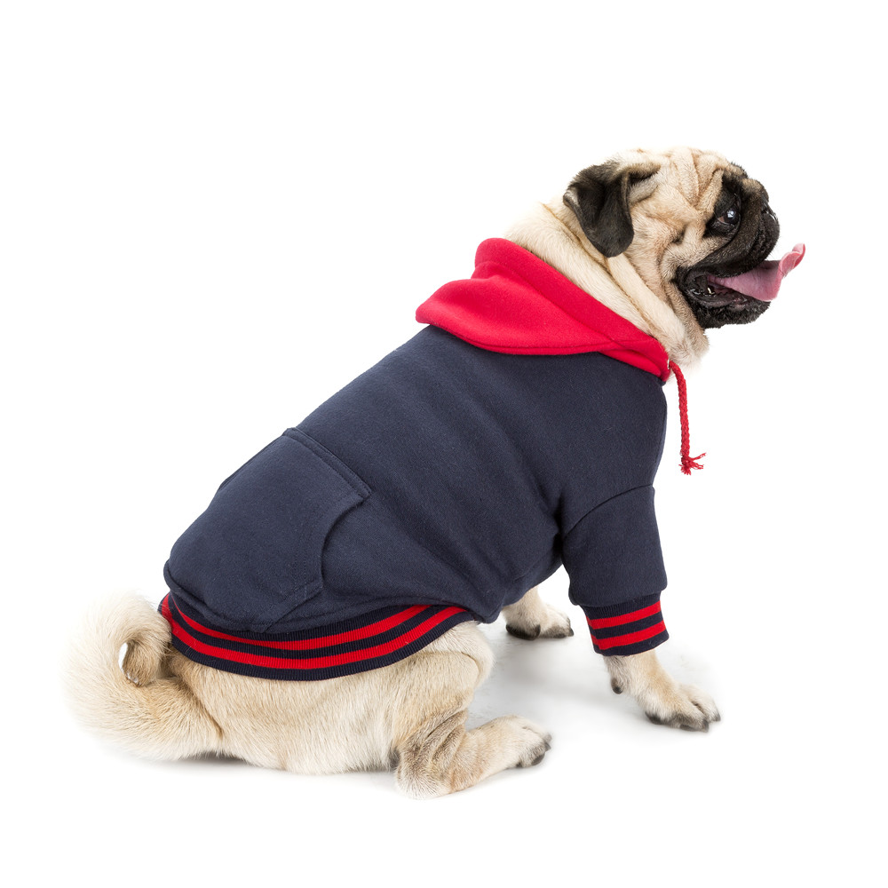 High-end Dog Clothes Color Matching Sweater With Pocket