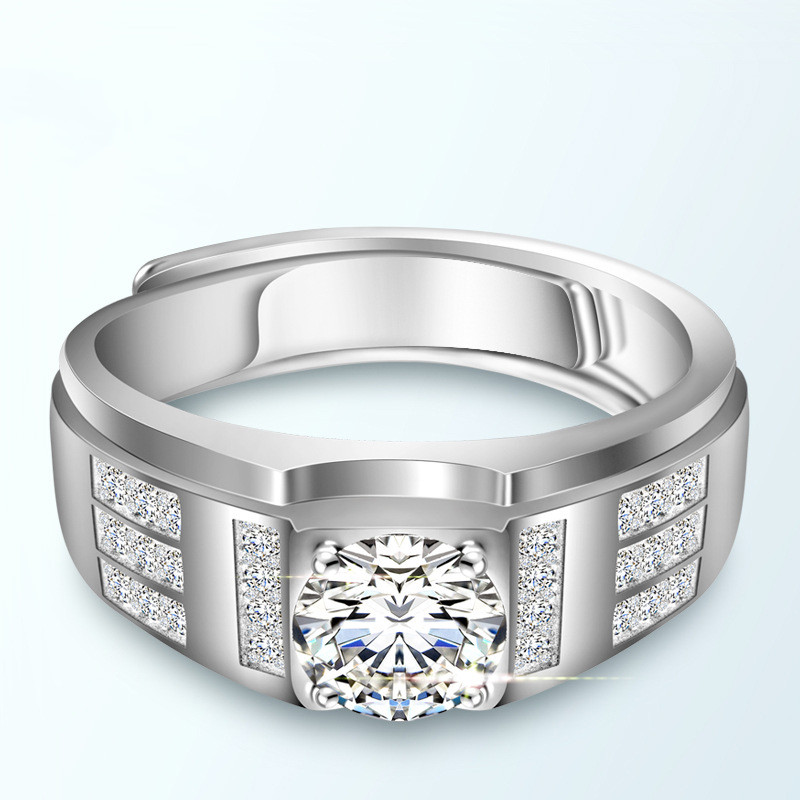Elegant Sterling Silver Moissanite Rings