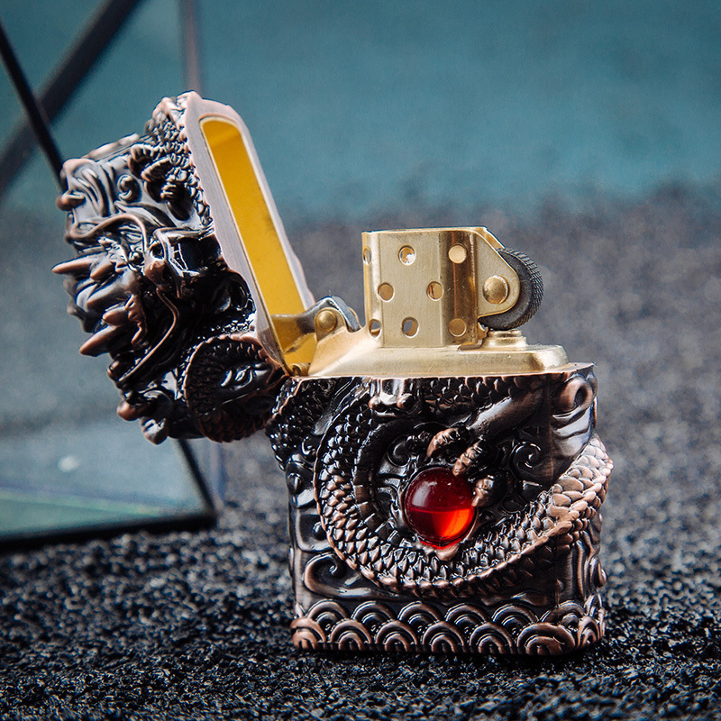 For the luxurious outdoorsman, our Windproof Dragon Armor Lighter offers a reliable and unique way to start a fire. With its intricate dragon armor design, it is both stylish and practical - creating a windproof flame even in the toughest of conditions. Perfect for camping and emergency situations.