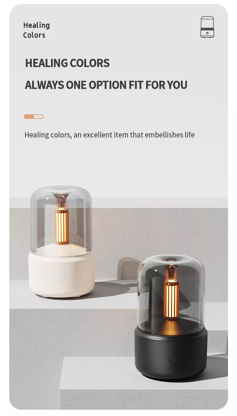 Diffusore di aromi effetto candela, lampadina edison, 120ML, USB,  direttamente dalla fabbrica - Gli Essenziali