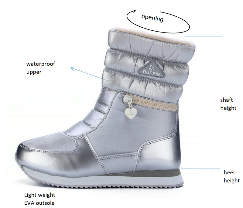 Women Boots Natural Wool Snow Boots Women Casual Ankle Boots -30 Degree Keep Warm Shoes For Women Waterproof Winter Boots