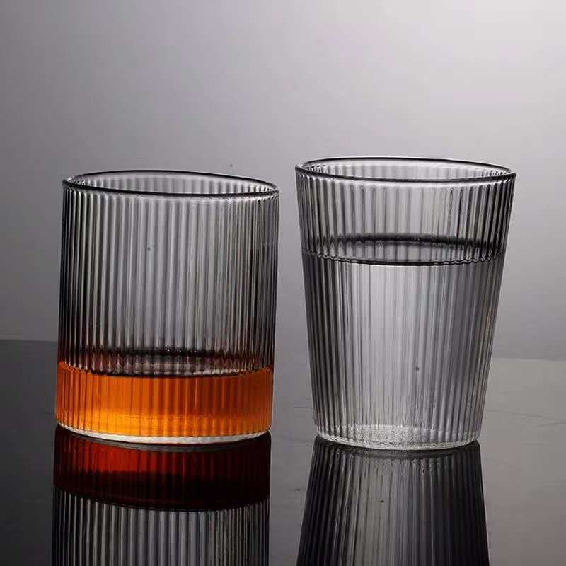 Casoria vertical ribbed drinking glasses