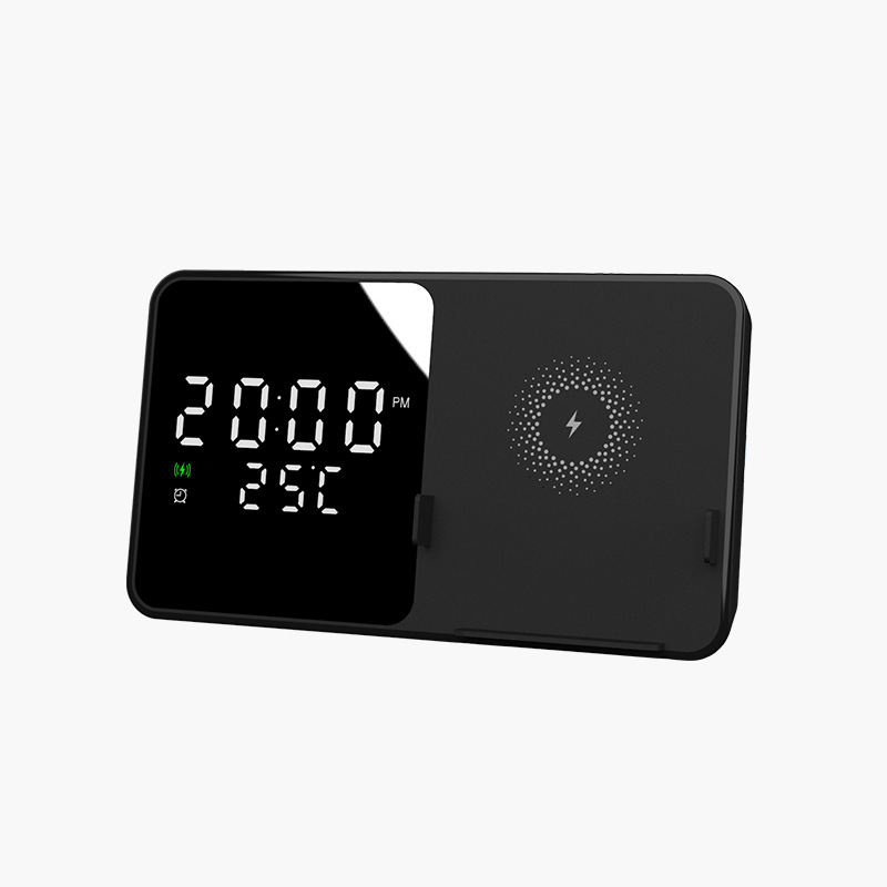 Digital Clock Wireless Charger Multifunctional Charging Dock Station