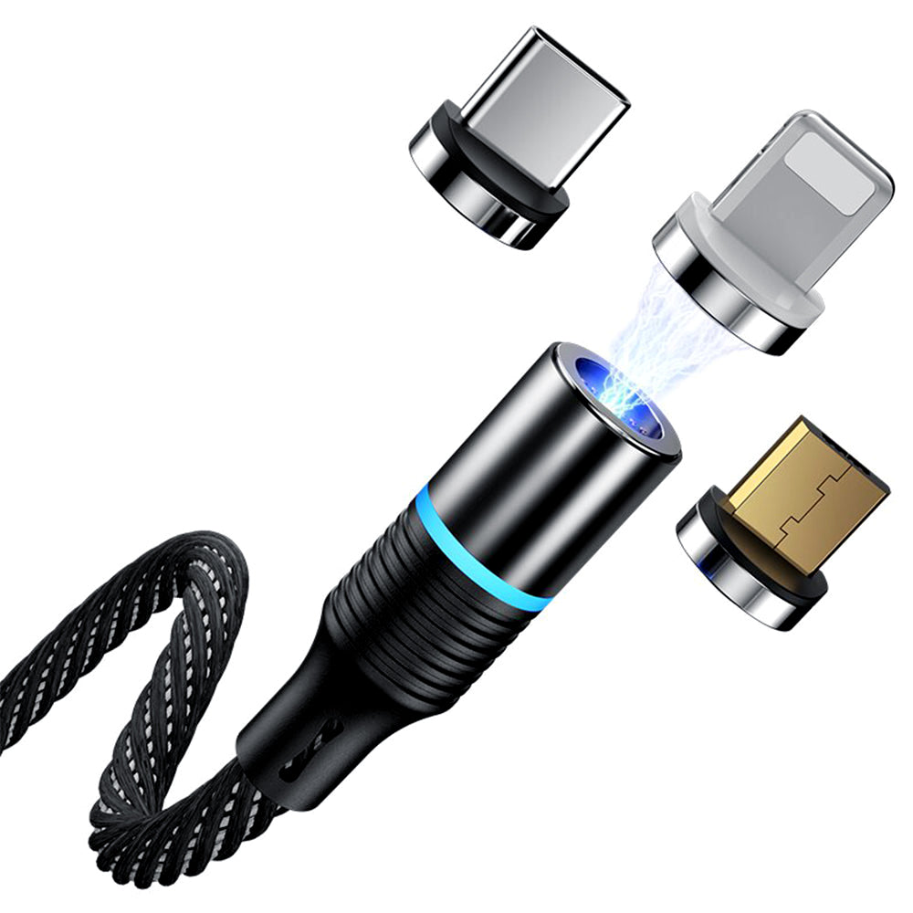 <ul> <li><strong>Universal Compatibility</strong>: Works with Type C, USB, Micro USB, and 8PIN devices.</li> <li><strong>Fast Charging</strong>: Supports rapid USB fast charging.</li> <li><strong>Length</strong>: 2 meters for extra reach.</li> <li><strong>Magnetic Connector</strong>: Easy to use and durable.</li> </ul>