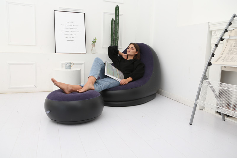 Lazy Bean Bag with Inflatable Folding Sofa - 55 - Smart and Cool Stuff