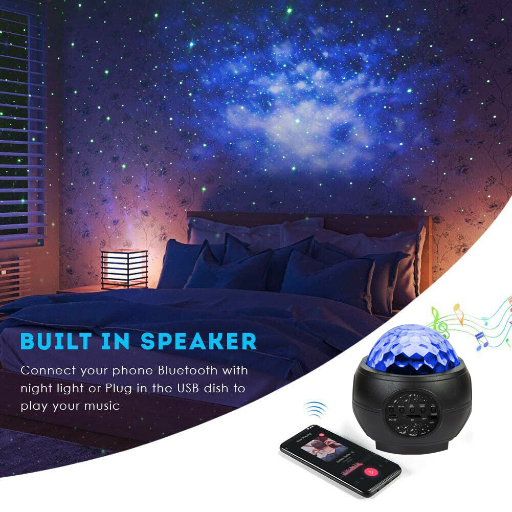 Star Projection Night Light USB Water grain starry sky projection lamp
