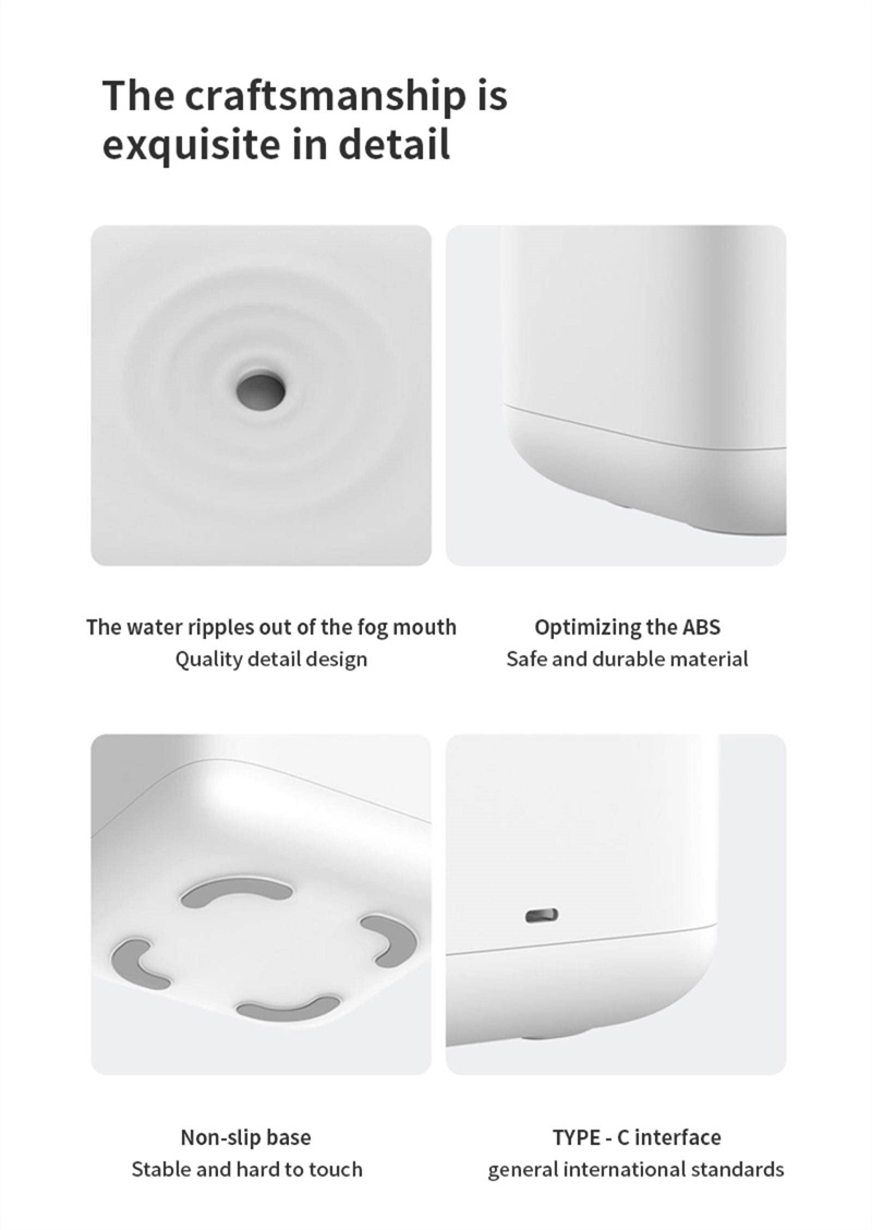 Air Humidifier and Night Light for Better Sleep