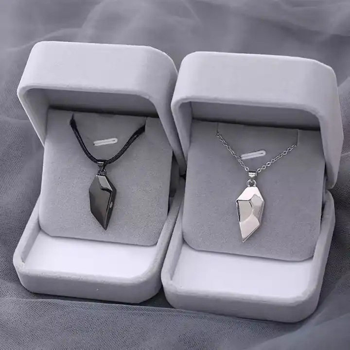 A Necklace For Couples | Two Halves of a three-dimensional Heart