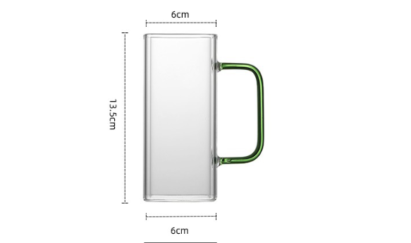 Rome glass mug dimensions