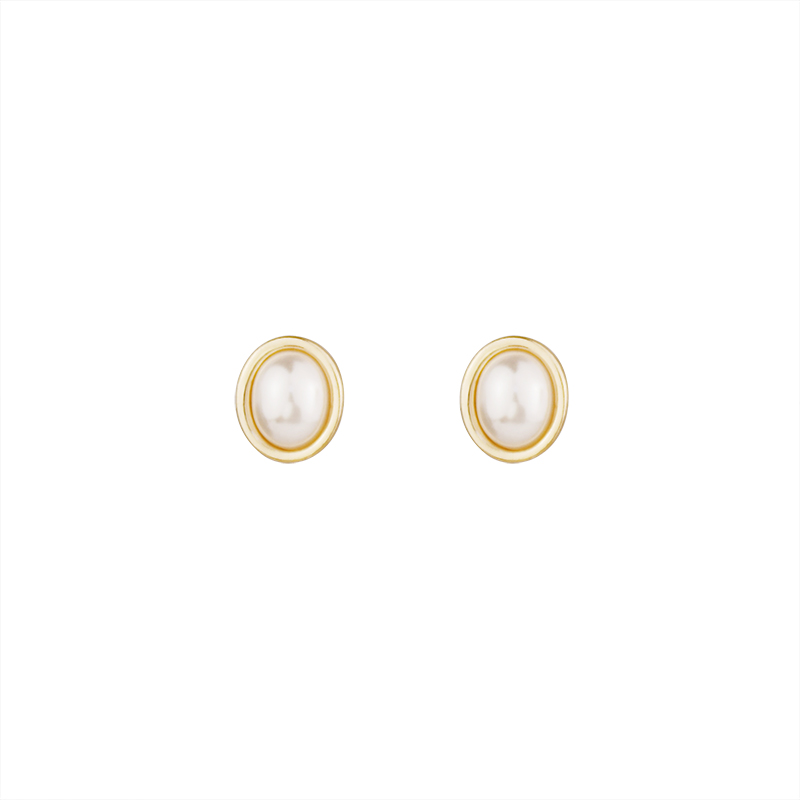 Retro Gold-encrusted Pearl earring