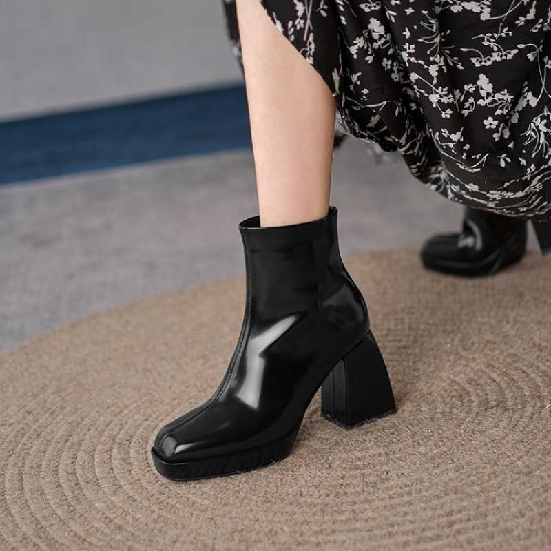 Fashion Soft Leather Women Boots Women Shoes