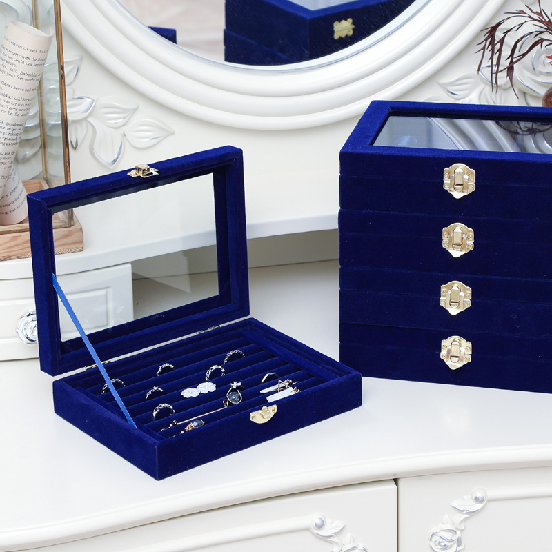 Small Royal Blue Jewelry Box Jewelry CJdropshipping