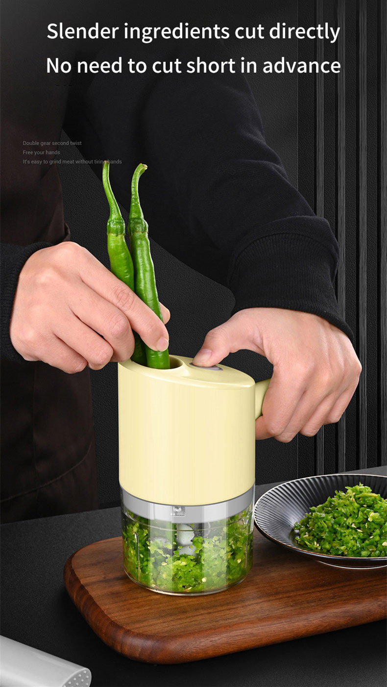 KD Vegetable Slicer Set 4 in 1 Handheld Electric Vegetable Cutter – Knife  Depot Co.