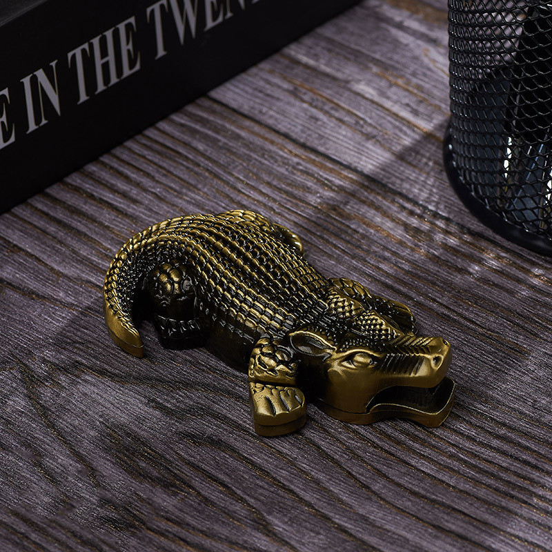 Metal Creative Lighter Personalized Butane Inflatable Lighter Crocodile Shaped W. Available Now for 17.65