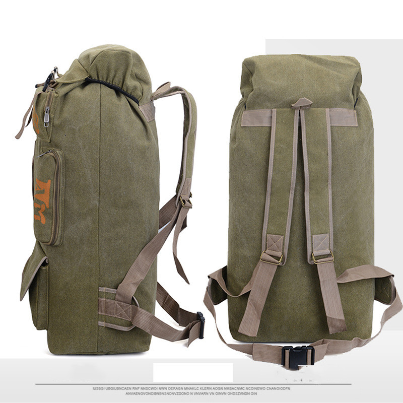 Large Capacity 100L Travel Canvas Backpack