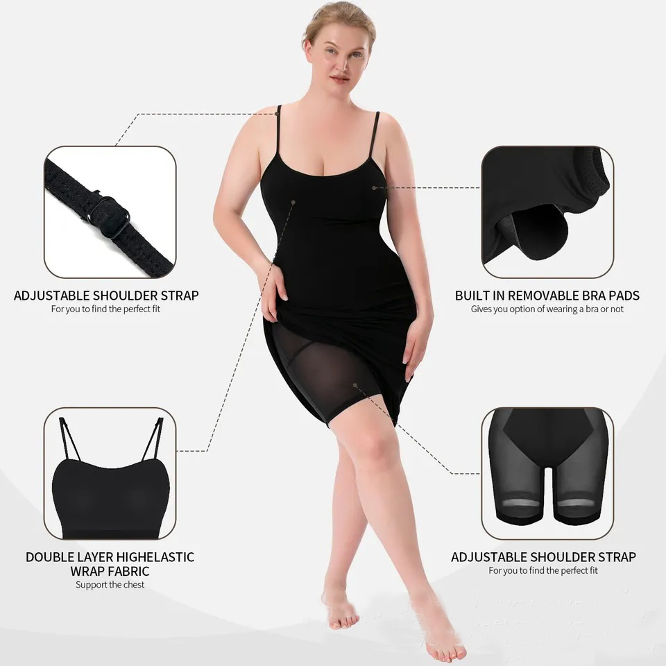 Women's Shapewear Dress Jumpsuit Tummy Tuck Lift Corset Open Crotch Su –  SILSIN
