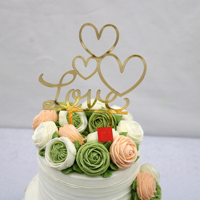 Cake Insert LOVE heart cake decorating Wedding Party Accessories