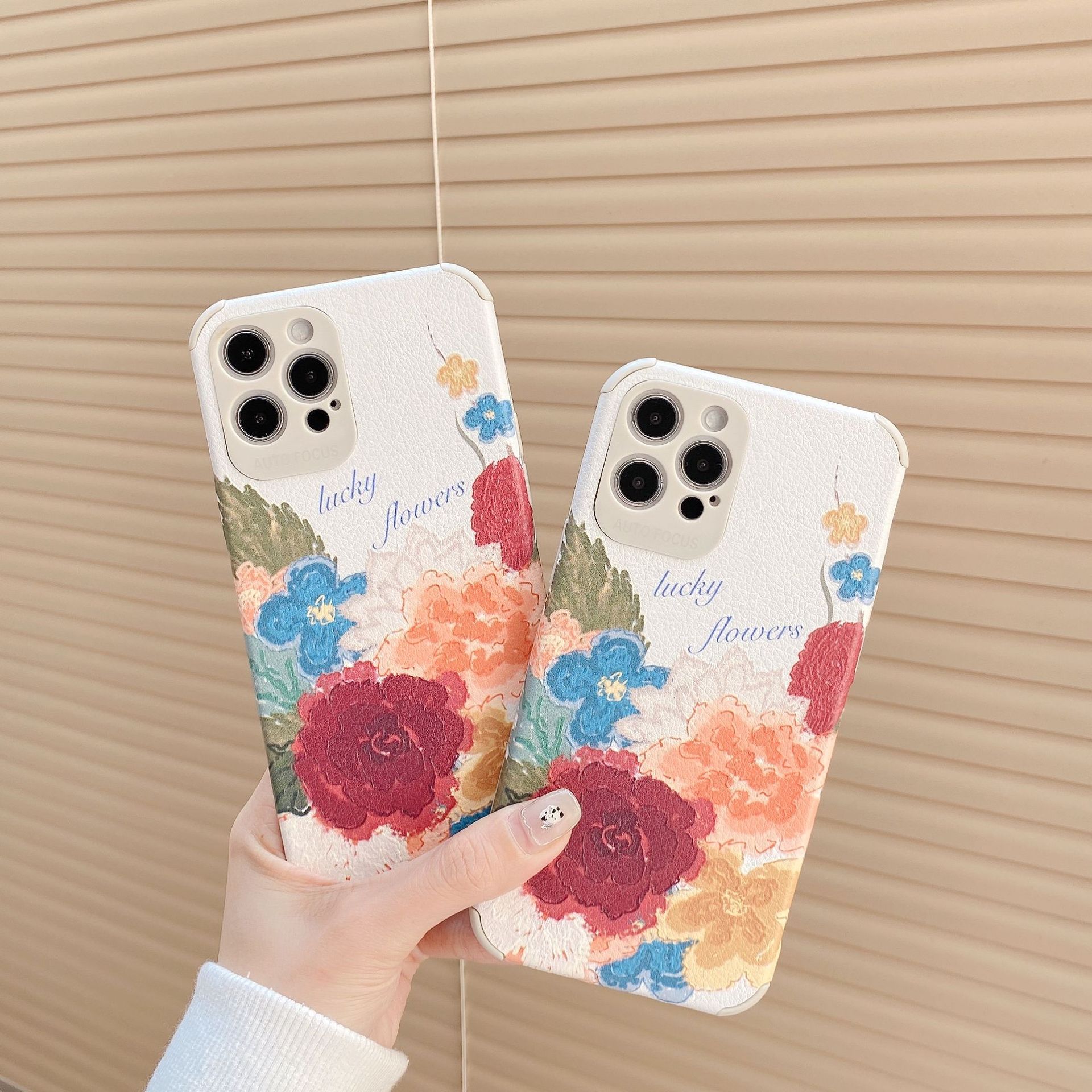 Soft Retro Oil Painting Flower iPhone Case - casetok