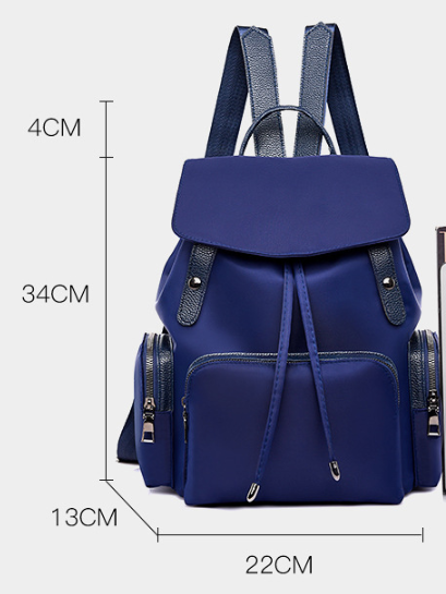 size of multi pocket backpack