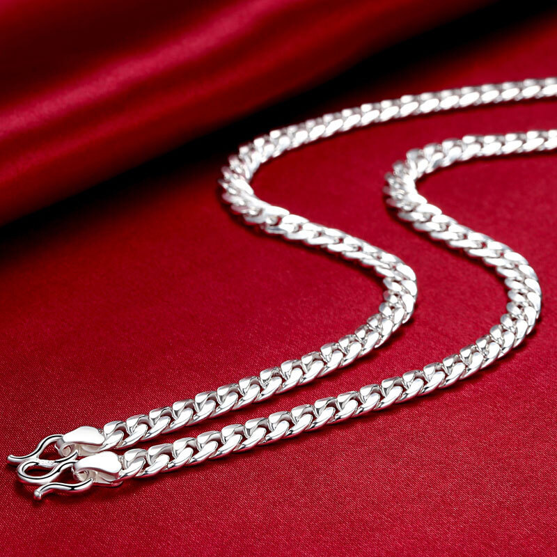 Image of Men's Pure Silver S999 Domineering Chain Necklace
