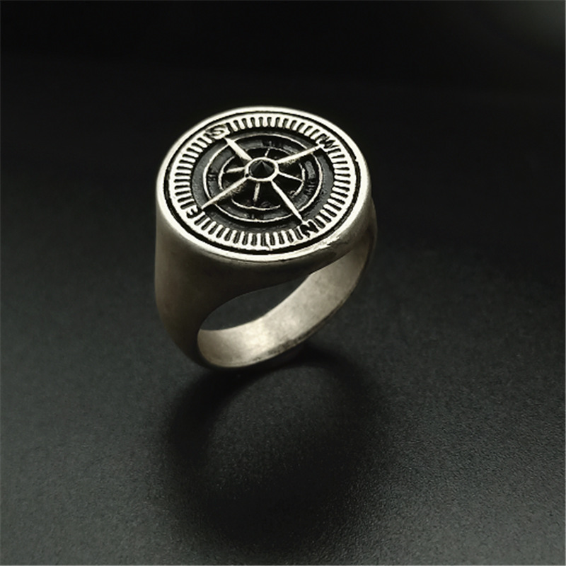 Men's Ring Stainless Steel Compass Vintage CJdropshipping