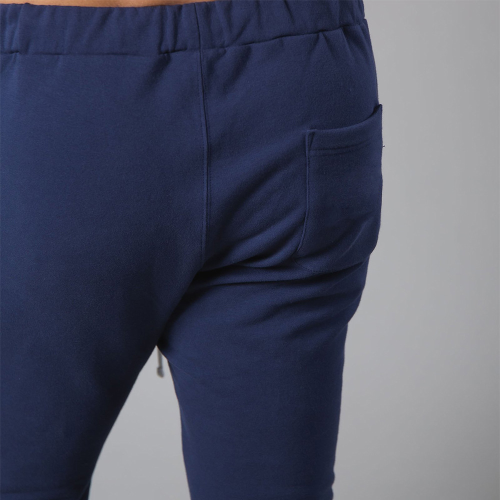 Men Side Stripe Slant Pocket Drawstring Jogger Sweatpants