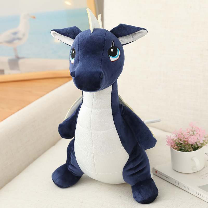 Blue Dragon Plushie | Blue Dinosaur Plush Toy | Stuffed Animals by Goodlifebean