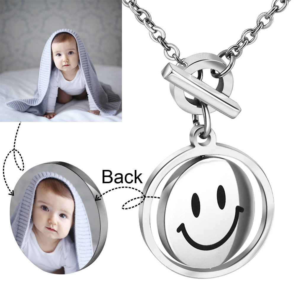 Fashion Personality Double Smiley Face Pendant Necklace Jewelry - China  Necklace and Jewelry price | Made-in-China.com