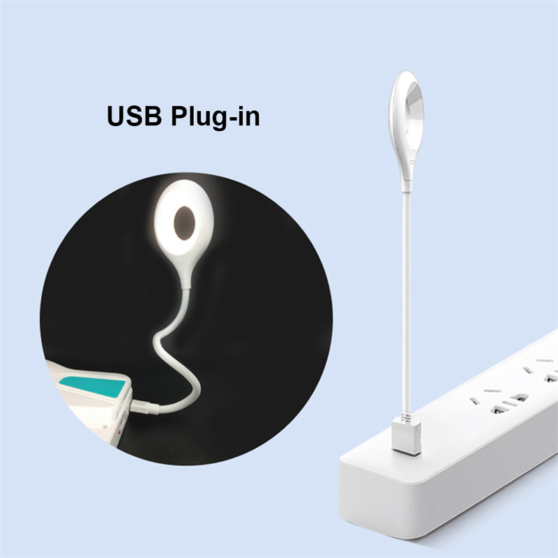 USB LED Desk Lamp 360 Adjustable Table Light With Power Outlet Socket, Phone Holder, and Remote Control Dimmable Office / Home Nightlight