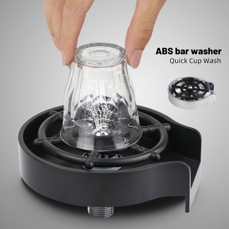 Bar Counter Cup Washer Sink Highpressure Spray Automatic Faucet Coffee