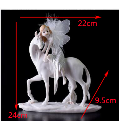 statue ange femme licorne