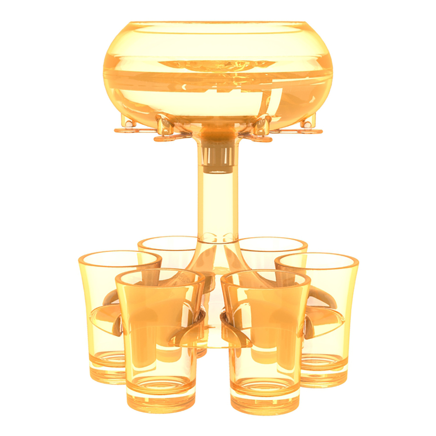 6-Shot Glass Dispenser Holder Wine Whisky Beer Dispenser Rack Bar Accessory Drin - Picture 7 of 10