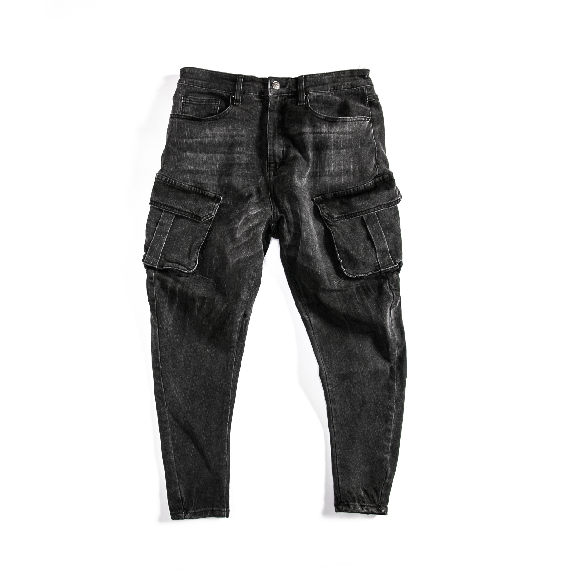 Knee Hole Zippers And Feet Hole Denim Trousers - CJdropshipping