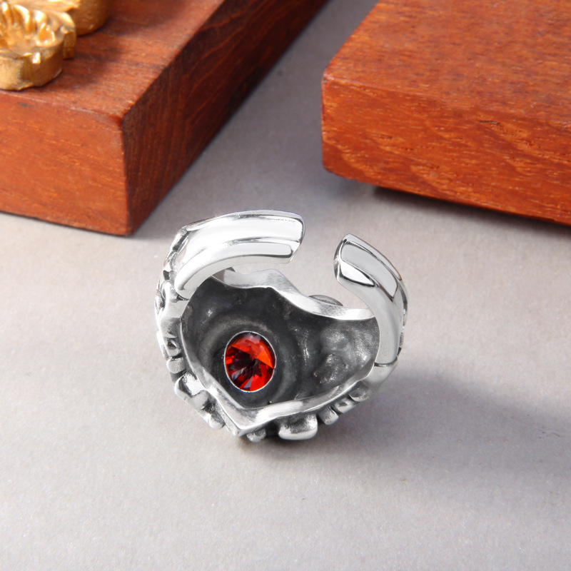 Men's Sterling Silver Adjustable  Ring