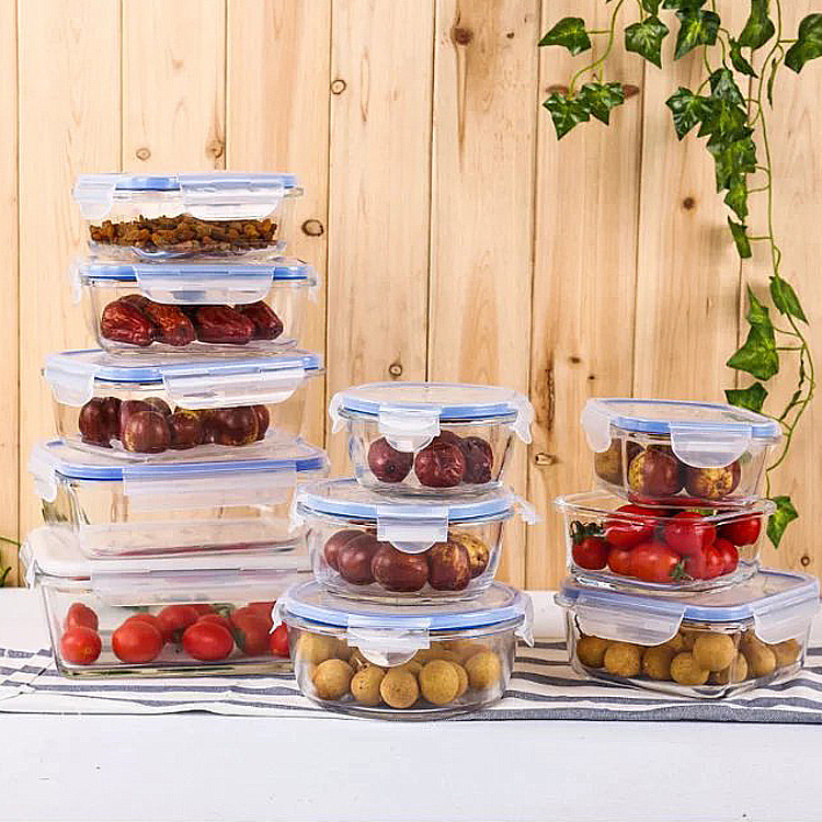 Glass Lunch Box Microwave Lunch Box Separation Type - CJdropshipping