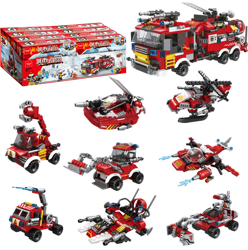 City Fire Fighting Model Building Blocks Educational Toys (810pcs)
