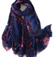 Women Lightweight New Designs Long Cotton Touch Shawl Wrap Warm Scarves