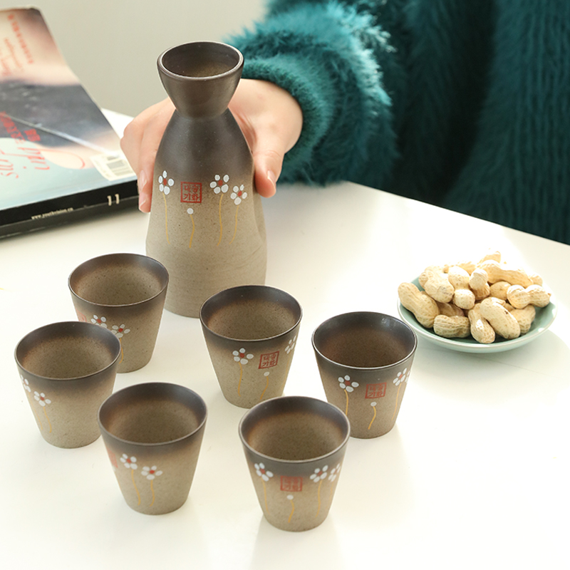 Japanese Style Wine Pot Home Ceramic Wine Cup Set CJdropshipping