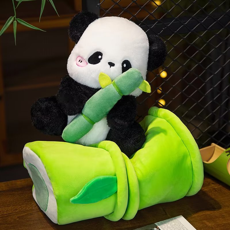 Surprise Inside: Bamboo Plushie Unzips to Cute Panda - GoodLifeBean