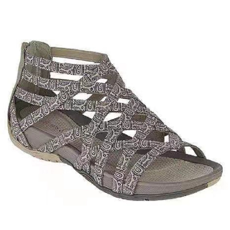 Flat Cross Strap Open Toe Leopard Print Sandals shopper-ever.myshopify.com