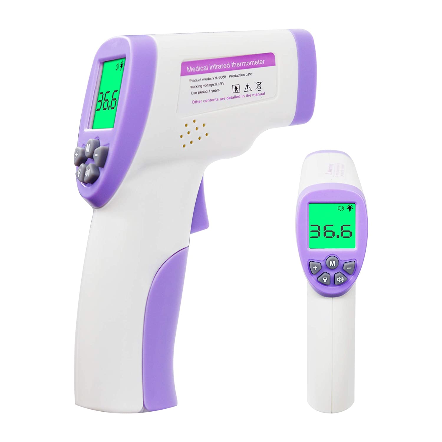 Infrared Non Contact Digital Forehead Thermometer Temp Body Temperature Alarm - Picture 7 of 7