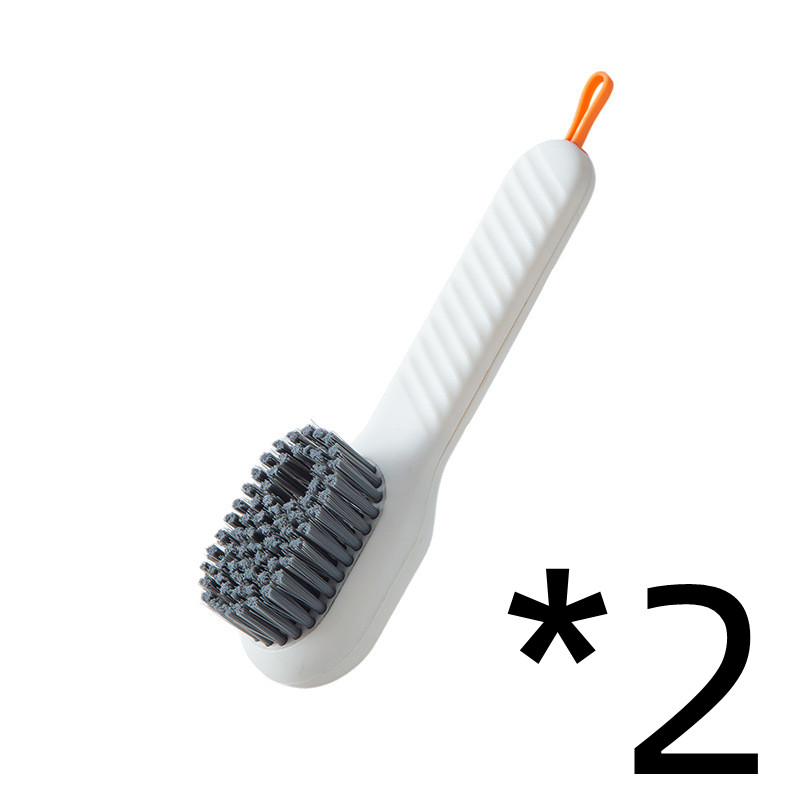 Multifunctional Soft-bristled Shoe Brush Long Handle Brush Automatic Liquid Addi