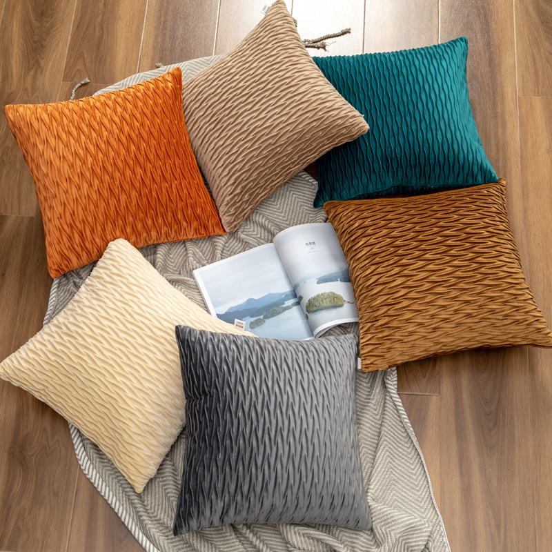478dbb8c f6fb 437a bf0b d5903ddc0dc4 - Solid Color Velvet Embossed Pillowcase Sofa